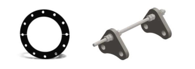 SSM ART Junta de expansión 2" 150#; Marca: Garlock; Estilo Guardian;  Tipo: 206 EZ-FLO