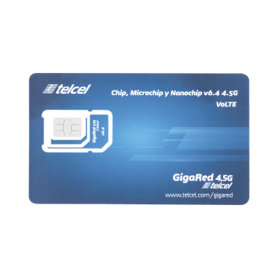 SIM SYSCOM 2 GB mensual para dispositivos móviles 3G/4G (Telcel) 1 año de servicio (solo datos) | SIM2GBTELCEL