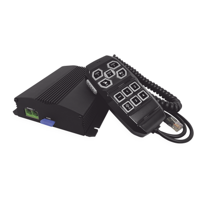 Sirena Vehicular de 100W de Potencia, Con Controlador Unimando Para Control de Tonos, 4 Salidas Auxiliares y Microfono | SP104