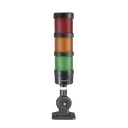 Torre LED Indicadora de estado de 3 niveles color Rojo, Ámbar y Verde, con Buzzer integrado a 85 dB,  a 24 VCD con Montaje incluido de 60 mm de diámetro | EI-3-RAG-24
