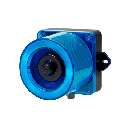 Combinacion de baliza LED color Azul y sirena electrónica de 31 tonos resistente a la intemperie de volumen máx. 123 dB a 110-220 VCA | QWCD50-110240-B-LC