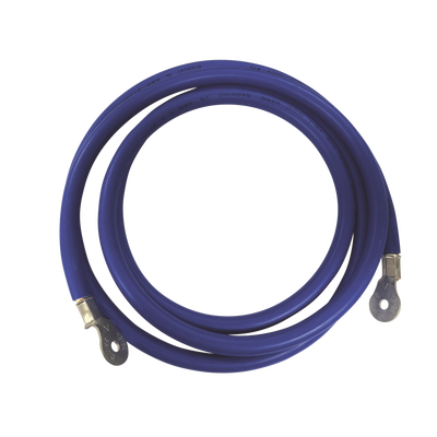 Cable para Baterías,  2.2 m Azul Calibre 2 AWG con Terminales de Ojo en Ambos Extremos | CBL-2AWG-2.2B