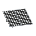 Montaje para 2 Paneles Solares, Riel "8" de 2700mm para Módulos con Espesor de 30-35mm, Velocidad de Viento Máx. 136km/h | VEKTOR8R2700
