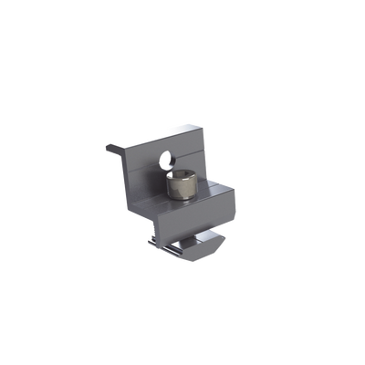 Sujetador final 30 mm y 35 mm para montaje de paneles solares en riel 5 y 8 | EPLECN230/35