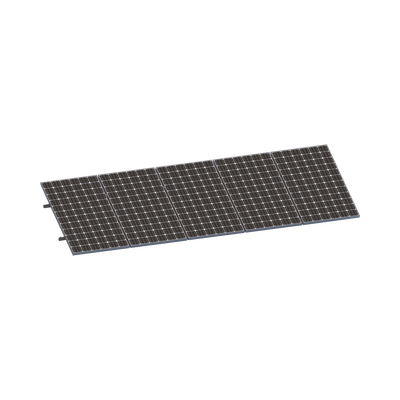 Kit De Minirieles Para Panel Solar Arreglo 1X5 Para Instalación Plano En Lámina | VEKTORMINIKIT1X5