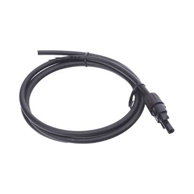 Cable Fotovoltaico 1.5 m, Negro, Calibre 10 AWG con Terminal MC4-H en un Extremo | CBL-MC4-1.5BLK