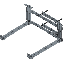 Montaje para Panel Solar de Poste para panel EPL18012AL y batería LIPV100A | EPI-MB225-V1