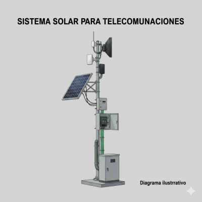 Kit Solar de 28 W con PoE Pasivo 24 Vcc para 2 Radios de Ubiquiti airMAX, Cambium ePMP | PL1224G2RV2