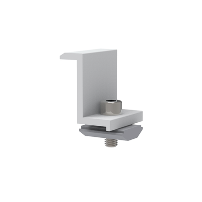 Sujetador final 35 mm para montaje de paneles solares en riel 5 y 8 | EPL-ECN2-35R