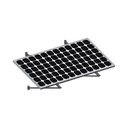 Montaje Para Módulos Solares En Muro Con Espesor De 35-40mm, Riel 1400mm | PSWM1400