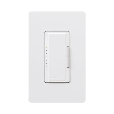 (RadioRA2) Atenuador Dimmer PRO para linea RadioRa2, RadioRa3 y RA2 Select, el cable neutro es opcional 250W LED / CFL | RRDPROWH