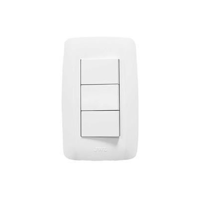 Apagador Triple de 127 V ~60 HZ 10 A / Color Blanco. | JTL-B72-09