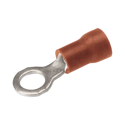 Zapata Terminal de Ojillo  para Tornillo 1/8 in (3 mm) calibre 22-16 AWG con aislamiento de vinilo. | HUB-TP1-66