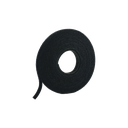 Rollo de Cinta de Contacto, de 75 Pies (22.9m) de Largo, 19.1 mm de Ancho, Color Negro | HLS-75R0