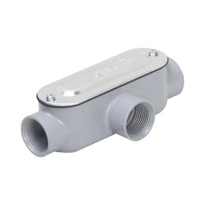 Caja Condulet tipo T de 1/2" (12.7 mm) / Con tapa y empaque. | HUB-RLT-050