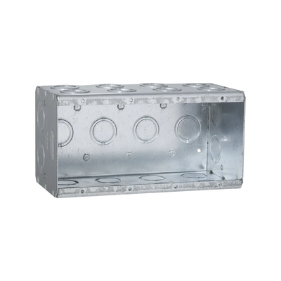 Caja Multigang de 4 Gangs/ Profundidad de 3-1/2 Pulgadas (8.89 cm)/ 24 Entradas de 1/2 - 3/4 Pulgadas (1.27 - 1.91 cm) | HUB-698