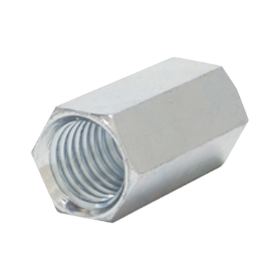 Cople hexagonal roscado cuerda maquina galvanizado de 6.5 mm (1/4") | ANC-CH1478