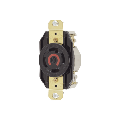 Receptáculo con Bloqueo de Media Vuelta Industrial 30 a 125/250 V CA / 3 Polos 4 Hilos / Nema L14-30R. | HUB-HBL-2710
