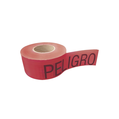 Cinta para barricada "PELIGRO" de 100 m y ancho de 3". | SYS-137298