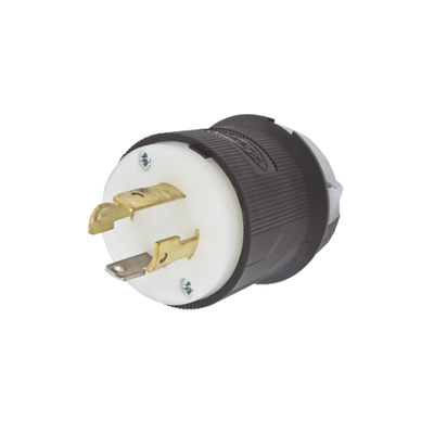 Clavija con Bloqueo de Media Vuelta Industrial 30 a 125/250 V CA / 3 Polos 4 Hilos / Nema L14-30P. | HUB-HBL-2711