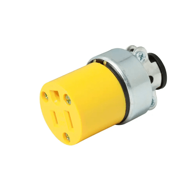 Contacto Blindado Aterrizado / 15 A 125 V / 50/60 Hz / ABS/ Metal / Color Amarillo. | SYS-136407