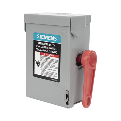 Interruptor de Seguridad GNF221A, 240Vca, 2 polos, 30 Amp, sin portafusibles, Nema 1. | GNF221A