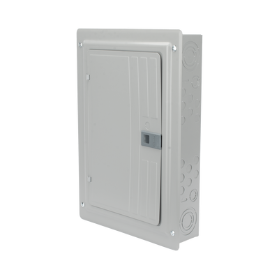 Centro de carga trifásico 3 Fases, 4 Hilos para interruptores QP, de 12 polos - 24 circuitos, 120/240vca, Barras de aluminio 125 Amp, Nema 1, uso interior. Incluye tapa. | S1224L3125