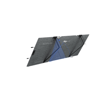 Módulo Solar Bifacial, Portátil y Flexible de 160W Recomendado para Estaciones Portátiles EcoFlow / Ajuste de Ángulo / Carga Eficiente / Incluye Cable XT60 a MC4 | EFFOLD160LW