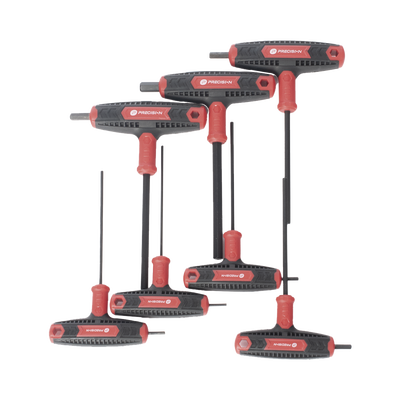 Juego de 7 Llaves Hexagonales ( Allen )  Milimétricas con Mango T. | PST-H03-007
