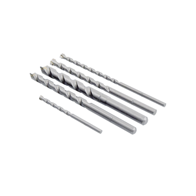 Juego de 5 Pzas. de Broca para Concreto, Zanco Recto (3/16", 1/4", 5/16", 3/8" y 1/2"). | D-36033