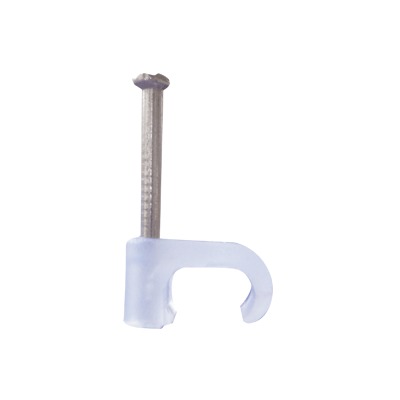 Grapa para cable plano de 4mm color transparente (100pzs) (3208-00100) | TC-4X6