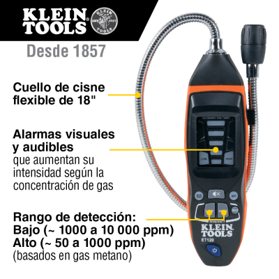 Detector de Fugas de Gas Combustible. | ET-120