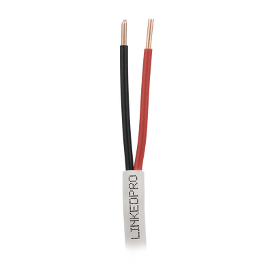 Bobina de Cable 305 Metros (1000 Pies): 6 x 22 AWG, Color Blanco, CMR, Para Sistemas de Seguridad y Alarmas | LP622W/1000