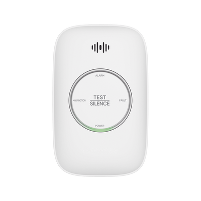 (HikFire) Detector de Gas Natural Metano (CH4) / Alarma Temprana / Salida para cierre de Válvula y/o  activación de Ventilador / Protección IP30 / Alarma de 70dB a 115dB a 1 metro de distancia | HF-GN110