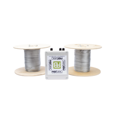 Kit de Cable Sensor Perimetral Para Cercas Ciclonicas IRONCLAD/ 305 METROS / 2 ZONAS; 152 METROS POR ZONA / Sin Falsas Alarmas por Viento / TODO Incluido TARJETA LPU400/ Calibración por Software | IROC-2Z-500-V2