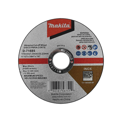 Disco 4 - 1/2"/ Inox y Acero | D71685