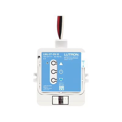 (RadioRA2) Relay control de iluminación 0-10V, carga 5A, 120/277V, compatible con RadioRA2, RA2Select y RR3. | LMJ5TDVB