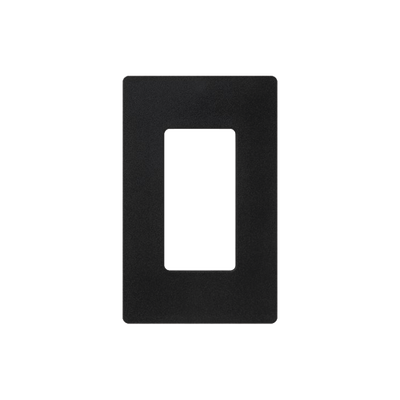 Tapa Color Negro Satin para interruptor o dimmer Lutron, 1 gang, limpio y moderno | SC1MN