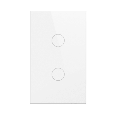 (ZigBee) Apagador switch inalámbrico ZigBee, control de 2 regresos de carga, 110V | SHS212ZWH