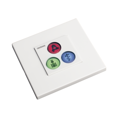 Modulo de 3 Botones iluminados con Lector RFID 125 KHz / Alarma / Cancelar y Código Azul / BUS RS485 / Compatible con NX0019/B, NX1021 y NX0015 | NX0392