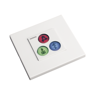 Modulo de 3 Botones iluminados para habitación de Hospital / Alarma / Cancelar y Código Azul / BUS RS485 / Compatible con NX0019/B, NX1021 Y NX0015 | NX0394