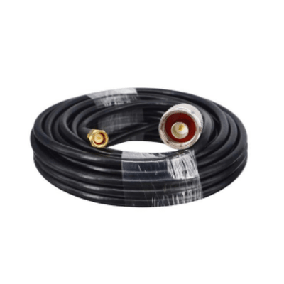 Cable Coaxial 10 Metros / Baja Pérdida / Diámetro 5 mm / Impedancia 50 Ω / Apantallamiento >90dB / Operación 5-3000 MHz / Conectores N y SMA Macho / Compatible NX9775 NX9776 NX9783 | NX9775/C10