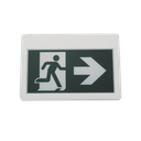 Letrero LED de Señalización de salida "Hombre Corriendo"/ Alto brillo / Uso en pared, lateral o techo / Batería de Respaldo Incluida con hasta 120 minutos de duracion | SF800MW