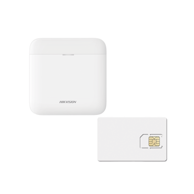 (AX PRO) KIT de Alarma AX PRO / Incluye: 1 Hub con batería de respaldo / 1 año de Servicio de Datos 600MB / Wi-Fi / 3G/4G / Compatible con Hik-Connect P2P | AXPRO-KIT-GSM-1Y