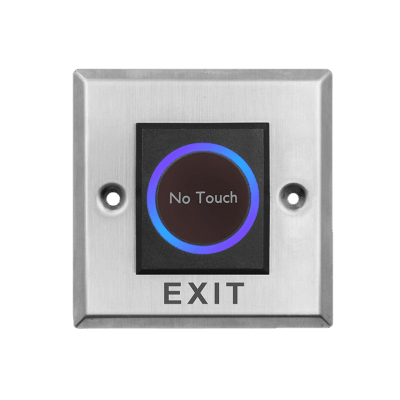 Botón Cuadrado Sin Contacto / Indicador LED / NO / NC / Interior / Acero Inoxidable | DS-K7P08