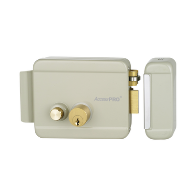 Cerradura Eléctrica con Botón de Salida/ Incluye Llave  / Exterior / Derecha | ACCESSRIMB