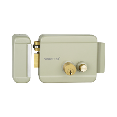 Cerradura Eléctrica con Botón de Salida / Incluye Llave  / Exterior / Izquierda | ACCESSRIMBL