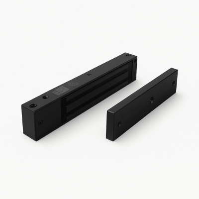 Chapa magnética 600 lbs con LED Ultra-brillante Color negro / Libre de Magnetismo Residual / Sensor de estado de la placa/ Color Negro | MAG600NLEDB