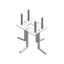 Ancla Para Sujeción al Piso Compatible con Todas las Barreras Vehiculares XB, XBF y XBS | XB-ANCLA