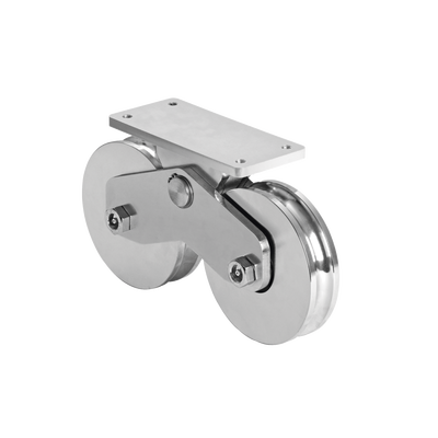 Rueda Doble de 12 cm / Capacidad Para Puertas de hasta 1200 kg / Canal Tipo "U" | 1151-5641-001